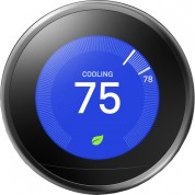 Google Nest Learning Thermostat 3rd Gen Mirror Black