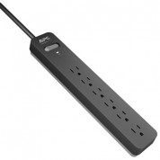 Apc 6-outlet Surgearrest Surge Protector Black 15' Cable