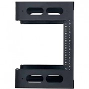 Lowell Slim Wall Mount Rack Black 8 Ru