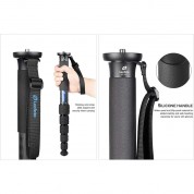 Leofoto Mp-365c Carbon Fiber Monopod 5-section