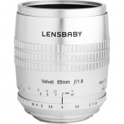 Lensbaby Velvet 85mm F/1.8 Nikon F Silver Lens