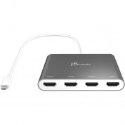 Jca366 Usb-c To 4-port Hdmi Multi-monitor Adapter