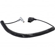 Coiled D-tap To 2-pin Lemo Cable For Red Komodo (12-36