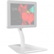 Digital Floor-to-desk Kiosk Stand For Tablets - White