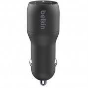 Belkin 24w Dual Usb Car Charger With Usb-a/lightning Cable