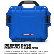 Nanuk 908 Hard Case With Foam Insert, Blue, 8.8l