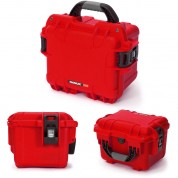 Nanuk 908 Hard Case With Padded Divider Insert, Red, 8.8l