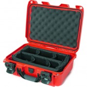 Nanuk 915 Hard Case With Padded Divider Insert - Red