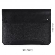 Megagear Leather Fleece Sleeve For 13.3