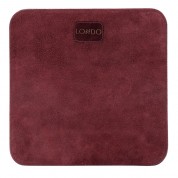 Londo Leather Mouse Pad With Wrist Rest - Damson Purple