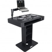 Prox Dj Control Tower Podium Travel Stand Black