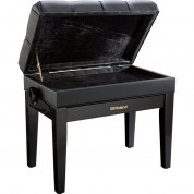 Roland Rpb-500pe Piano Bench Storage Polished Ebony