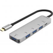 Ezquest 4-port Usb 3.0 Hub With Type-c Pd 3.0 Adapter