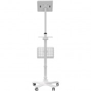 Cta Digital Medical Mobile Floor Stand For Tablets (white)