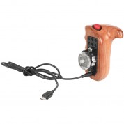 Camvate Wooden Trigger Handgrip Sony Multiport Cable