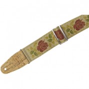 Levy's Hemp Guitar Strap Pink Red Rose