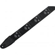 Levy's Polyester Guitar Strap Black White Skulls