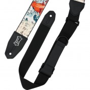 Levy's Right Height Guitar Strap Koi Fish Wave Print