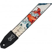 Levy's Right Height Guitar Strap Koi Fish Wave Print