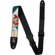 Levy's Right Height Guitar Strap Koi Fish Wave Print