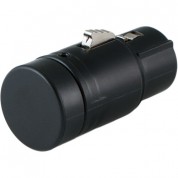 Low-profile Right-angle Xlr 3-pin Female Connector Black Cap