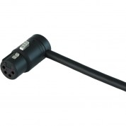 Low-profile Right-angle Xlr 4-pin Female Connector Adjustable Exit