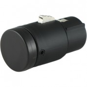 Low-profile Right-angle Xlr 3-pin Female Connector Black Cap