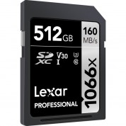 Lexar 512gb 1066x Uhs-i Sdxc Memory Card Silver Series