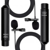 Movo Lv4-o2 Omnidirectional Lavalier Microphone Xlr Pair