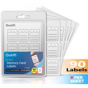 Guetti Labels Memory Card Stickers 90-count