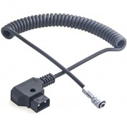 D-tap To 2-pin Power Cable For Bmpcc 6k/4k Coiled