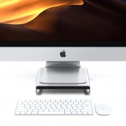 Satechi Usb-c Aluminum Monitor Stand Hub For Imac Silver