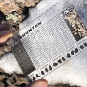 Brunton Grain Size Card For Geology Analysis