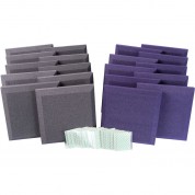 Auralex Home Office Kit Sonoflat Panels Purple Charcoal 20-pack