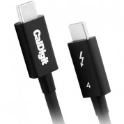 Caldigit Thunderbolt 4 Usb4 Cable 100w Pd 6.6ft Black