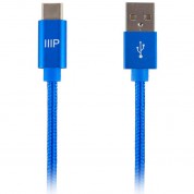 Monoprice Usb 2.0 Type-c To Type-a Cable (6', Blue)