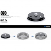 Leofoto Q70 Plate For Qs-70 Quick-link Set