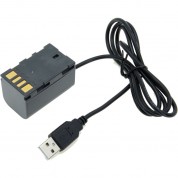 Usb To Jvc Bn-vf823 Dummy Battery Adapter Cable