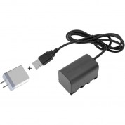 Usb To Jvc Bn-vf823 Dummy Battery Adapter Cable