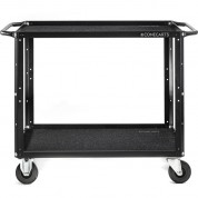 Conecarts 2-shelf Cart With Black Moquette & Logo