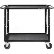 Conecarts Large 2-shelf Cart With 3d Rubber Mat