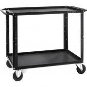 Conecarts Large 2-shelf Cart With 3d Rubber Mat