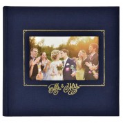 Mcs Mr & Mrs Wedding Photo Album Blue