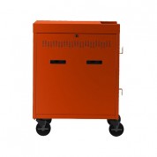 Bretford Cube 32-device Charging Cart Usb Type-c Tangerine