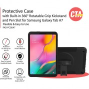 Samsung Galaxy Tab A7 Case With 360° Grip, Kickstand, Pen Slot