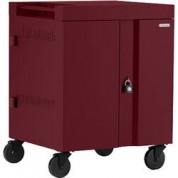 Bretford Cube 36-device Charging Cart Usb Type-c Maroon