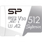 Silicon Power 512gb Uhs-i Microsdxc Memory Card Sd Adapter