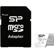 Silicon Power 512gb Uhs-i Microsdxc Memory Card Sd Adapter