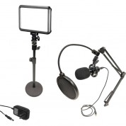 Bescor Specter Light Kit With Stand, Ac Adapter, Mic