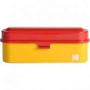 Kodak Steel 135mm Film Case Red Lid Yellow Body